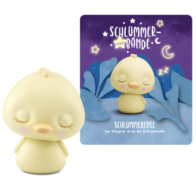 Eine TONIES Figur der Schlummerbande, die eine beruhigende Meereslandschaft zeigt