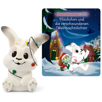 EinTONIES Figuren des Adventskalenders 2025 mit Flöckchen und Weihnachtslichtern