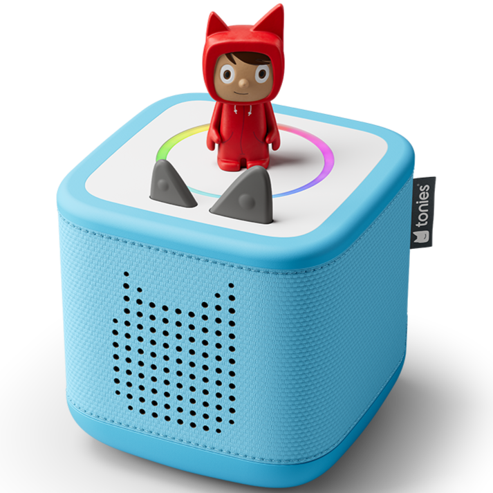 Robuste, himmelblaue Toniebox 2 Starterset für Kinder mit LED-Ring und Nachtlicht
