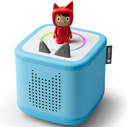 Robuste, himmelblaue Toniebox 2 Starterset für Kinder mit LED-Ring und Nachtlicht