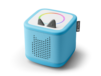 Himmelblaue Toniebox 2 mit USB-C-Ladekabel, batteriebetrieben, unterstützt alle Tonies und Tonieplay-Games