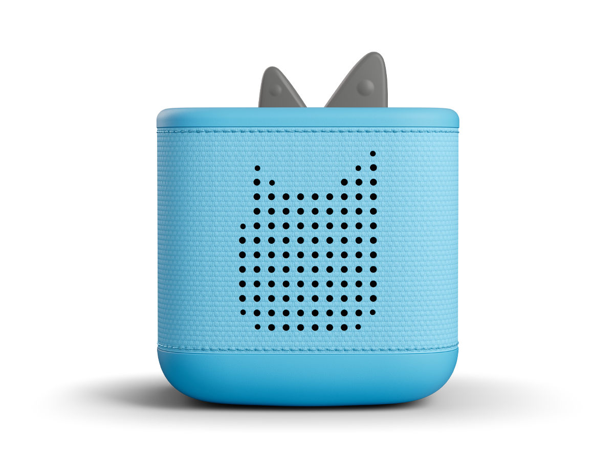 Robuste und kindersichere Toniebox 2 in Himmelblau mit 10 Stunden Akkulaufzeit, ideal für Abenteuer und ruhige Nächte