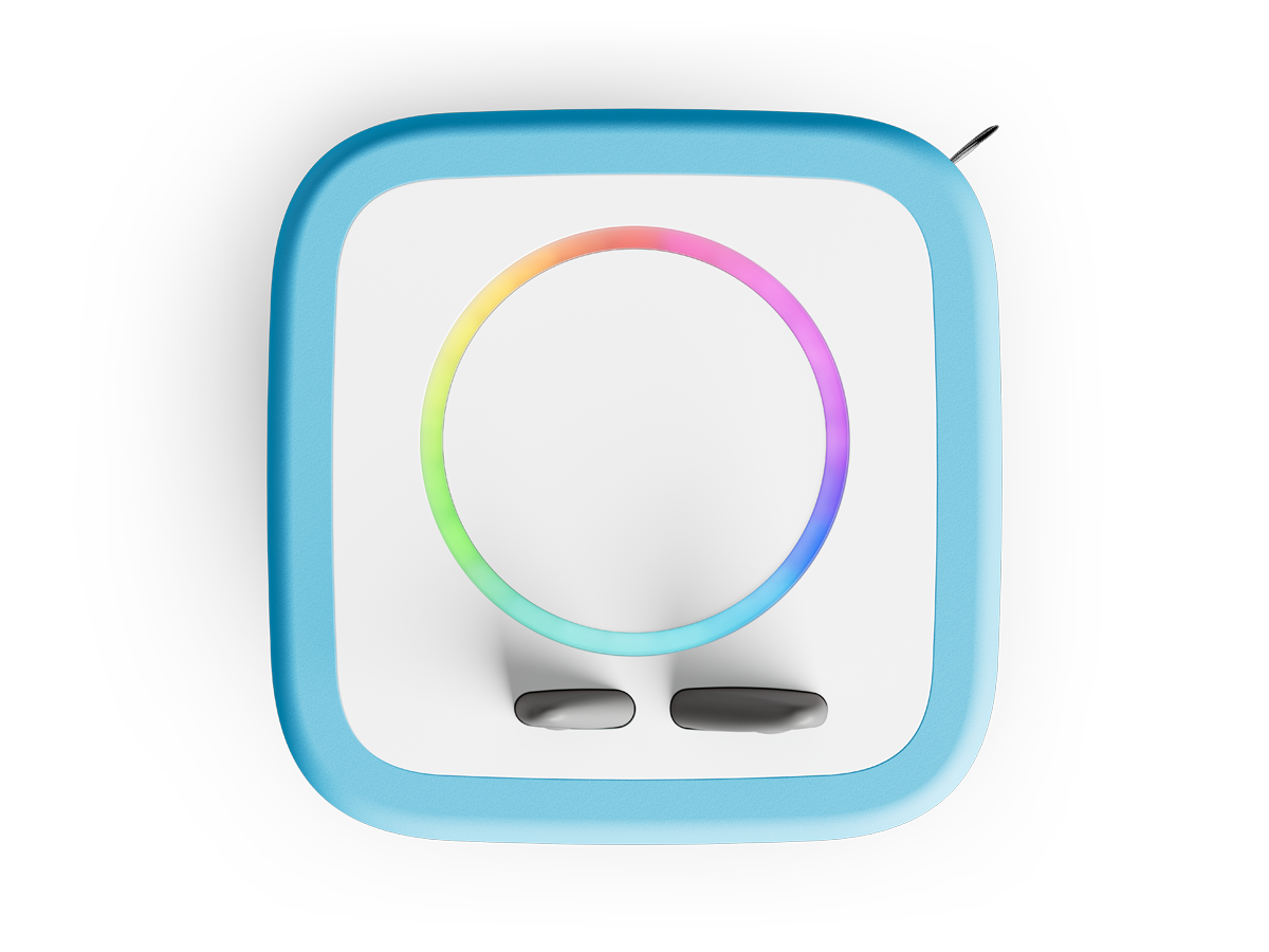 Kinderfreundliche Toniebox 2 in Himmelblau, geeignet für Selbstständigkeit, mit Sleep-Timer und Sonnenaufgangswecker