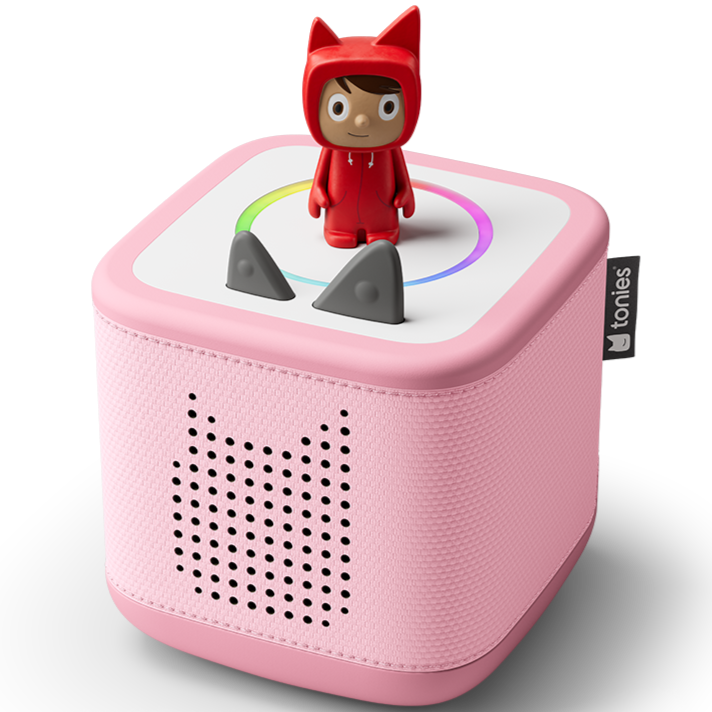 Robuste rosa Toniebox 2 with magischem LED-Ring und kindgerechtem Design