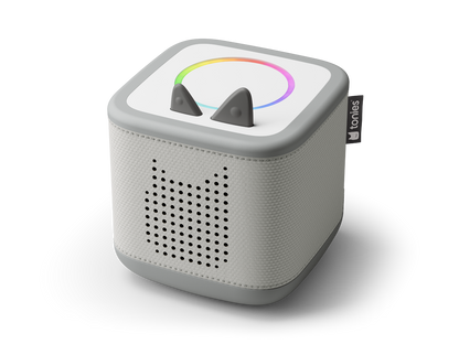 Kindgerechte Toniebox 2 mit intuitivem Bedienfeld, langlebigem Design und sanftem Licht für entspannte Einschlafzeiten