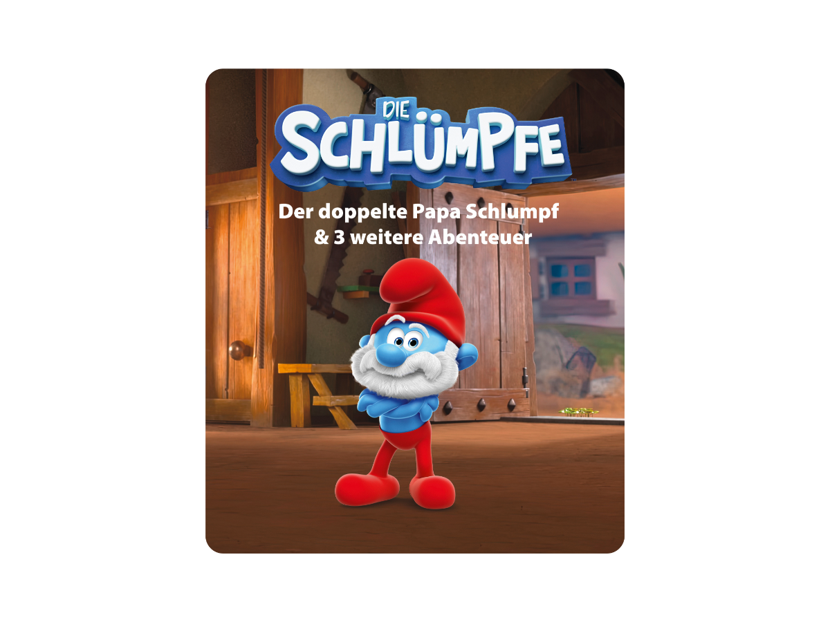 TONIES Figur - Die Schlümpfe - Der doppelte Papa Schlumpf & 3 weitere schlumpfige Abenteuer