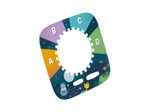 Kinder drücken Knöpfe auf dem Tonieplay Controller, um das Quizspiel zu starten, während die Toniebox leuchtet