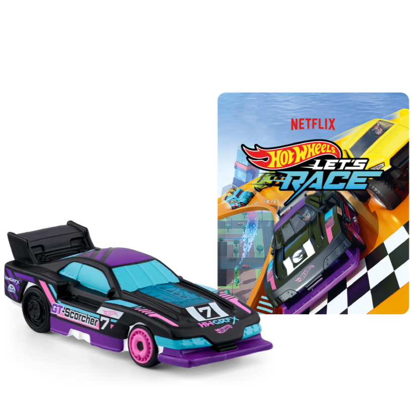 TONIES Figur - HOT WHEELS - Let's Race, detailreiche Spielfigur mit bunten Rennwagen-Designs