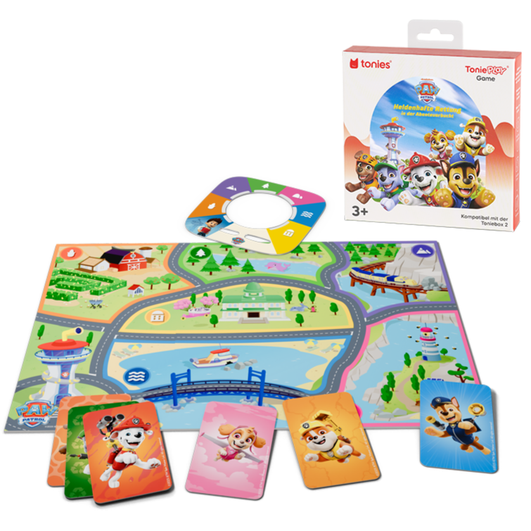 Ryder's PawPad klingelt unaufhörlich mit Hilferufen aus der Abenteuerbucht während des Paw Patrol Spiels auf der Toniebox