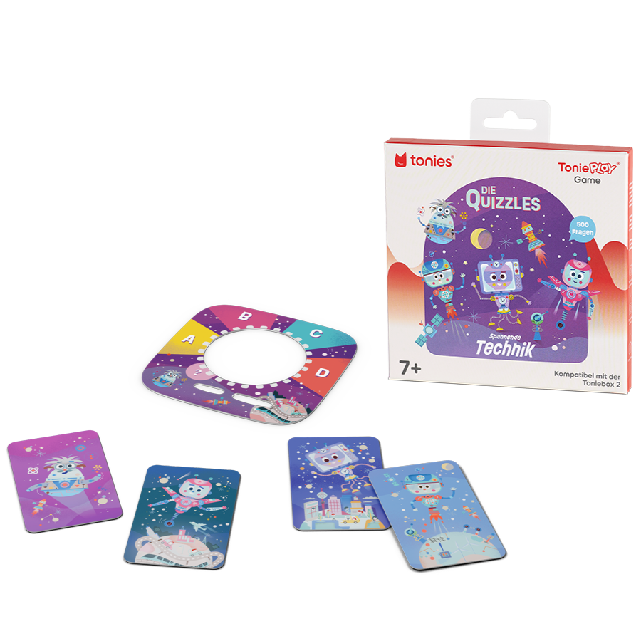 Spannendes Quizspiel mit Toniebox, Quizzles-Design und Technikfragen