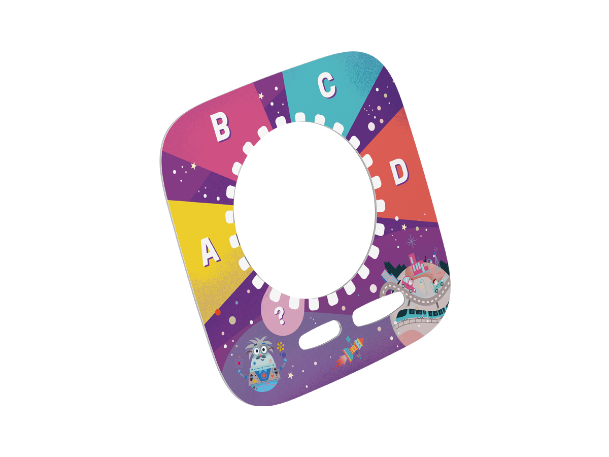 Kinder spielen mit der Toniebox und dem Tonieplay Controller bei einem Technikquiz