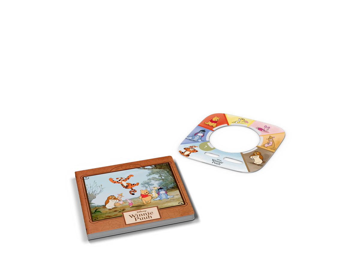 Bild des beiliegenden Bilderbuchs für das Tonieplay Game mit Winnie Puuh