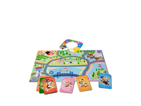 Das Set zeigt die vollständige Verpackung mit Toniebox 2, Paw Patrol Chase Tonie, Controller, Disc, Cards, Karte und Anleitung