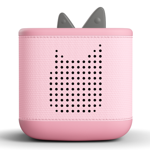TONIES Toniebox 2 rosa, Frontansicht mit grauen Ohren