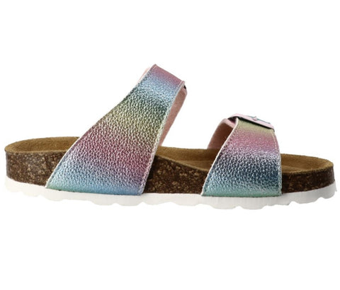 LURCHI Pantolette OLGI - rosa / multifarben Glitzer