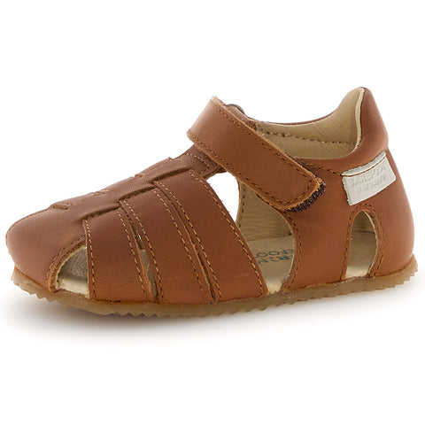 NATURINO Barfußschuh Halbsandale SEE - cognac