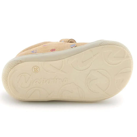 NATURINO Halbschuh COCOON - vanille / Blümchen by NATURINO