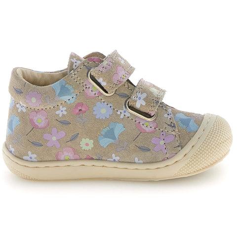 NATURINO Halbschuh COCOON - sand / Blümchen