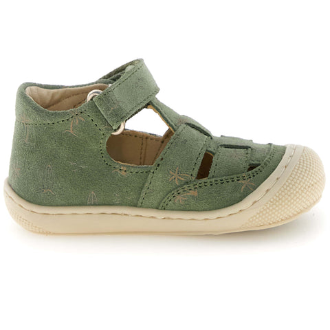 NATURINO Halbsandale WAD - oliv / Palmen