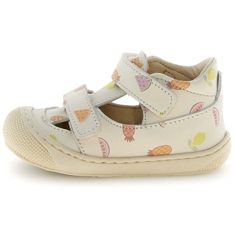 NATURINO Halbsandale PUFFY - créme / Sommerfrüchte