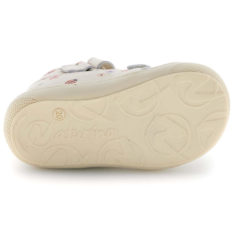 NATURINO Halbsandale PUFFY - créme / Blumenwiese