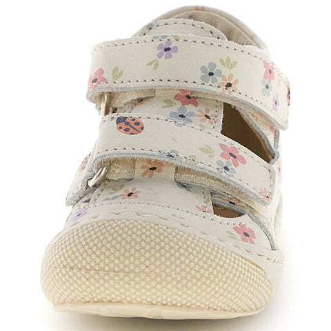 NATURINO Halbsandale PUFFY - créme / Blumenwiese