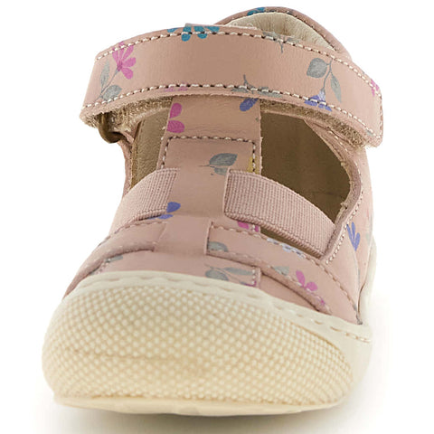 NATURINO Halbsandale LANGEN - rosa / bunte Alpenveilchen