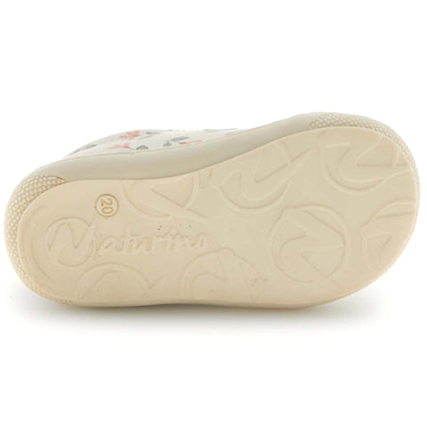 NATURINO Halbschuh COCOON LOW - créme / Alpenveilchen