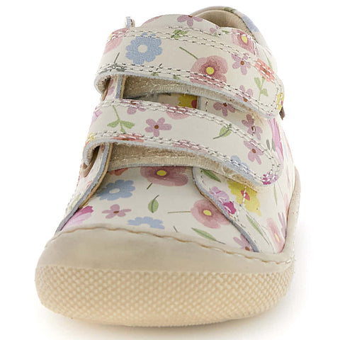 NATURINO Barfußschuh Halbschuh AMUR - créme / Blümchen by NATURINO