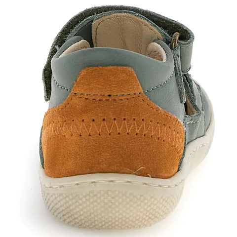 NATURINO Barfußschuh Halbsandale IRTYS - salbei / rost by NATURINO