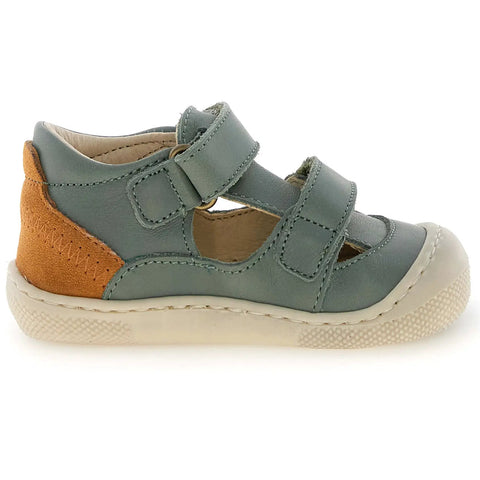 NATURINO Barfußschuh Halbsandale IRTYS - salbei / rost by NATURINO
