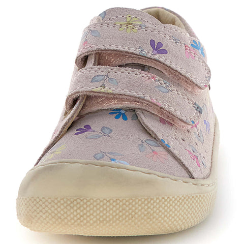 NATURINO Barfußschuh Halbschuh BIRA - altrosa / bunte Alpenveilchen by NATURINO