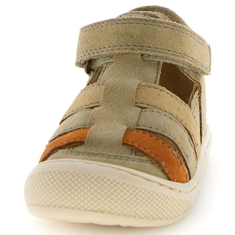 NATURINO Halbsandale WAD WIDE - taupe / sand / rost