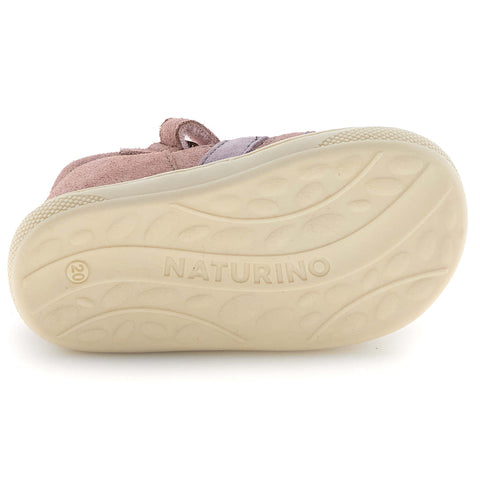 NATURINO Halbsandale WAD WIDE - altrosa / pfirsich / flieder