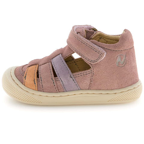 NATURINO Halbsandale WAD WIDE - altrosa / pfirsich / flieder