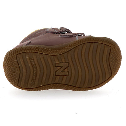 Der NATURINO NATURTEX Knöchelschuh SPINNI in Altrosa, perfekt für aktiven Kinderschuhkomfort