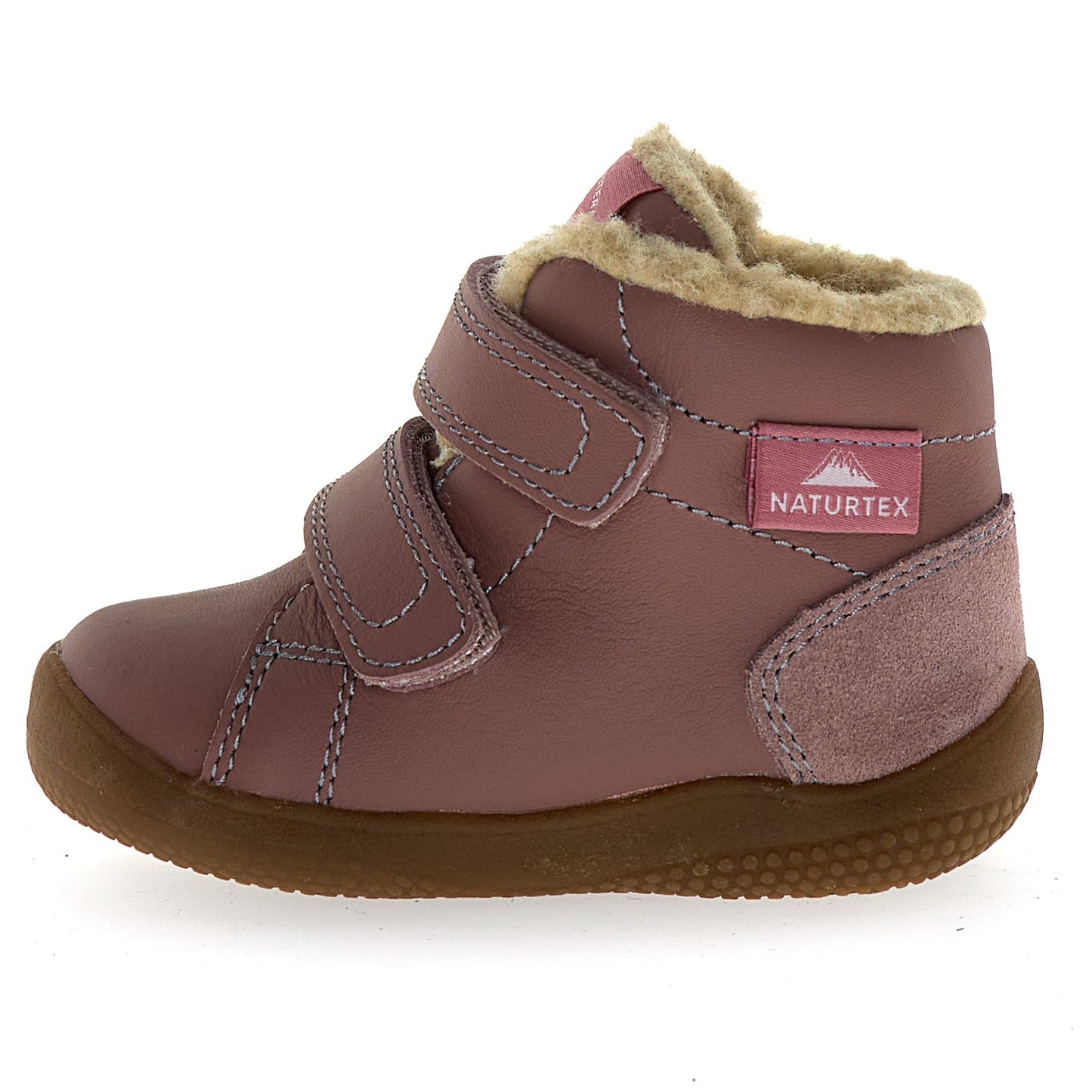 NATURINO NATURTEX Knöchelschuh SPINNI in Altrosa mit wasserdichter Oberfläche