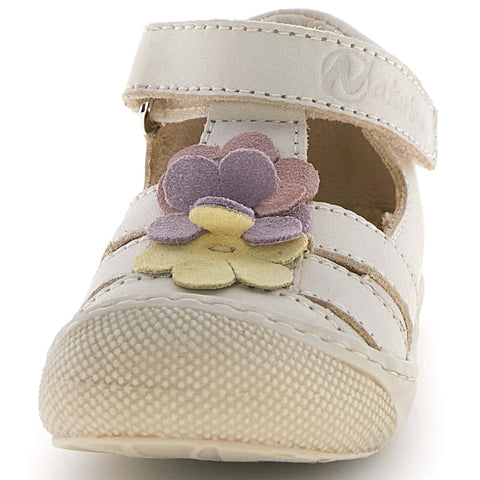 NATURINO Halbsandale MAGGY - créme / bunte Blumen