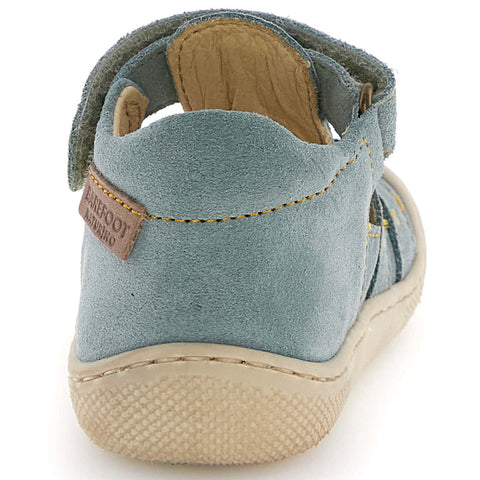 NATURINO Barfußschuh Halbsandale FILDI - salbei / curry