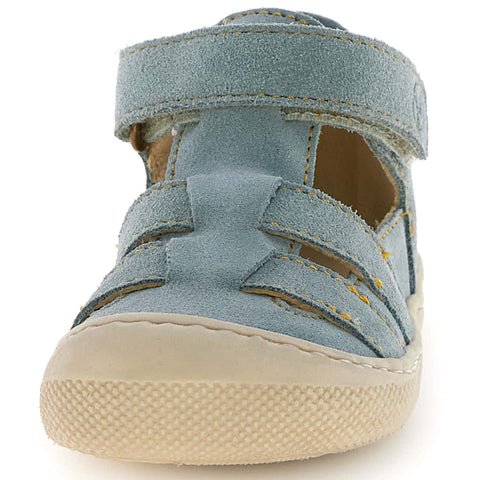 NATURINO Barfußschuh Halbsandale FILDI - salbei / curry