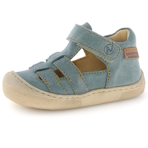 NATURINO Barfußschuh Halbsandale FILDI - salbei / curry