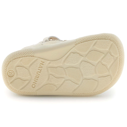 NATURINO Barfußschuh Halbsandale FILDI - platingold