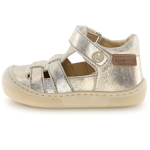 NATURINO Barfußschuh Halbsandale FILDI - platingold