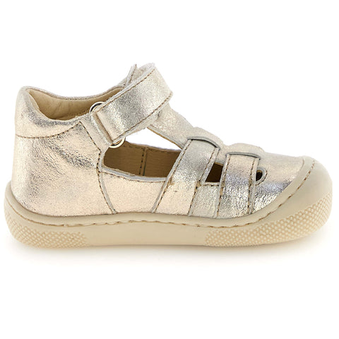 NATURINO Barfußschuh Halbsandale FILDI - platingold