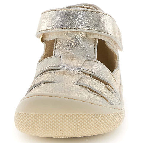 NATURINO Barfußschuh Halbsandale FILDI - platingold