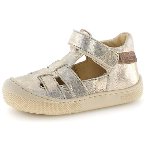 NATURINO Barfußschuh Halbsandale FILDI - platingold