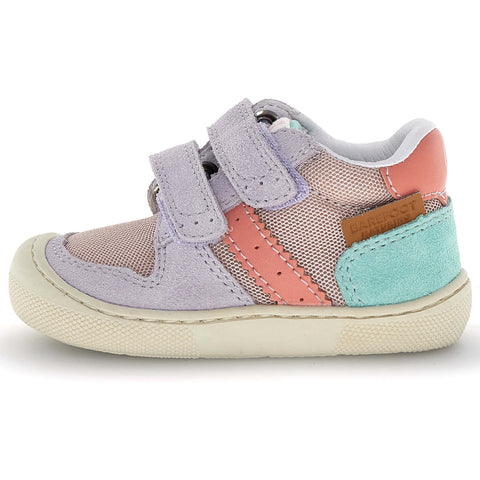 NATURINO Barfußschuh Halbschuh ELDRYS - flieder / koralle / altrosa / türkis