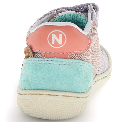 NATURINO Barfußschuh Halbschuh ELDRYS - flieder / koralle / altrosa / türkis
