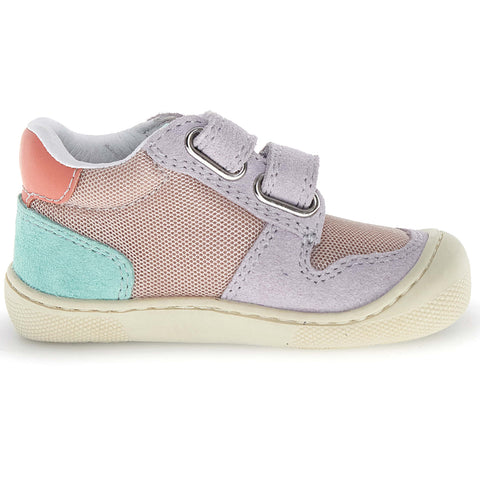 NATURINO Barfußschuh Halbschuh ELDRYS - flieder / koralle / altrosa / türkis
