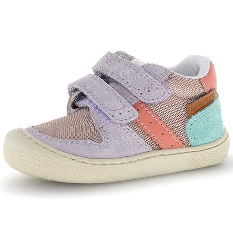 NATURINO Barfußschuh Halbschuh ELDRYS - flieder / koralle / altrosa / türkis